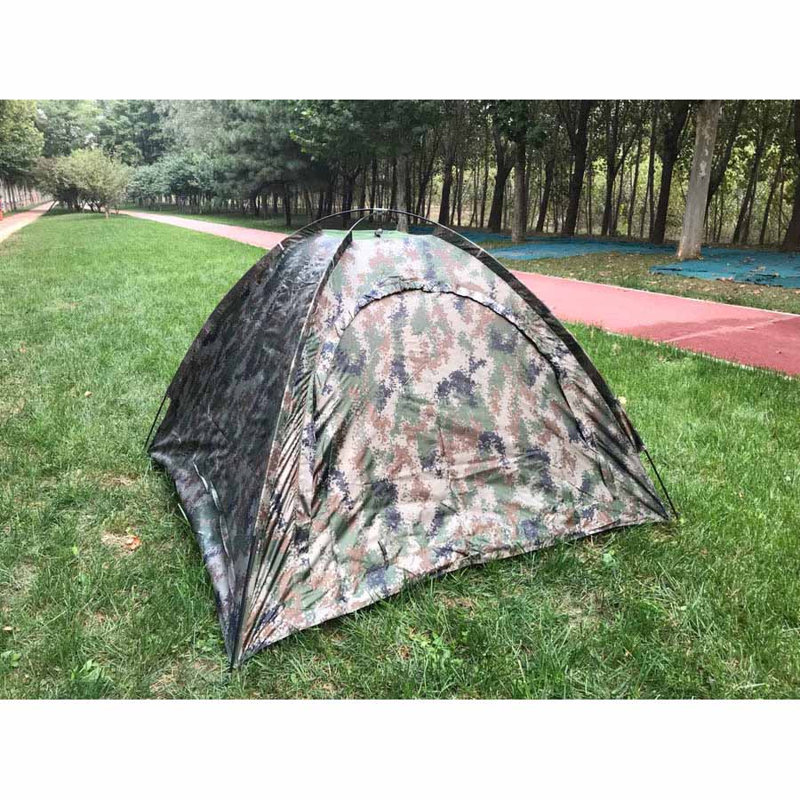 Tente de camping camouflage avec protection UV extérieure